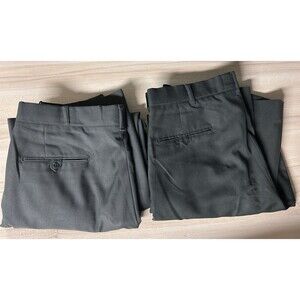 DPSC Mens Trousers Military Forest Service Green Uniform Pants Lot Of 2 Pair 34R